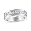 Thumbnail Image 0 of Men's THE LEO Diamond Wedding Band 1/2 ct tw 14K White Gold