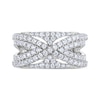 Thumbnail Image 3 of THE LEO Diamond Crossover Anniversary Band 1 ct tw 14K White Gold