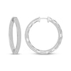 Thumbnail Image 1 of Diamond Pavé Inside-Out Hoop Earrings 1 ct tw 10K White Gold