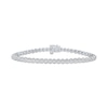 Thumbnail Image 0 of Diamond Tennis Bracelet 1/10 ct tw Sterling Silver 7"