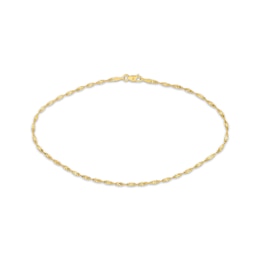 Solid Dorica Chain Anklet 10K Yellow Gold 10&quot;