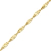 Thumbnail Image 2 of Solid Dorica Chain Anklet 10K Yellow Gold 10&quot;