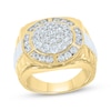 Thumbnail Image 1 of Men's Multi-Diamond Circle Ring 2 ct tw 10K Two-Tone Gold