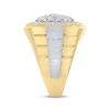 Thumbnail Image 2 of Men's Multi-Diamond Circle Ring 2 ct tw 10K Two-Tone Gold