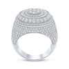 Thumbnail Image 3 of Men's Lab-Grown Diamonds by KAY Circle Stepped Ring 5-1/4 ct tw 10K White Gold