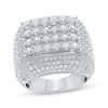 Thumbnail Image 1 of Men's Lab-Grown Diamonds by KAY Multi-Row Ring 6 ct tw 10K White Gold