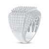 Thumbnail Image 2 of Men's Lab-Grown Diamonds by KAY Multi-Row Ring 6 ct tw 10K White Gold