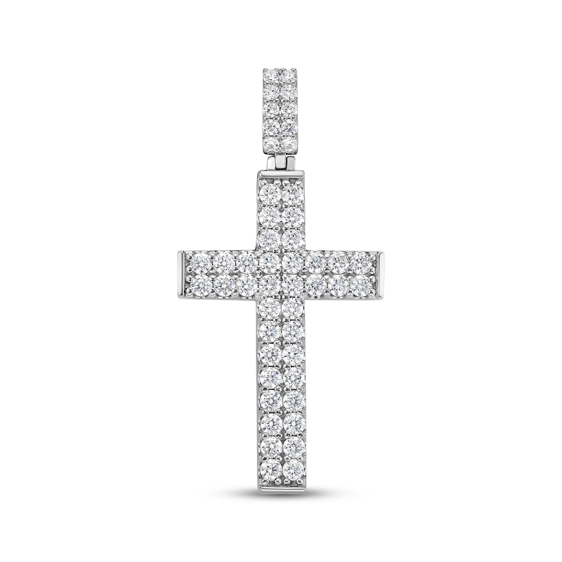 Main Image 1 of Lab-Grown Diamonds by KAY Cross Charm 4 ct tw 10K White Gold