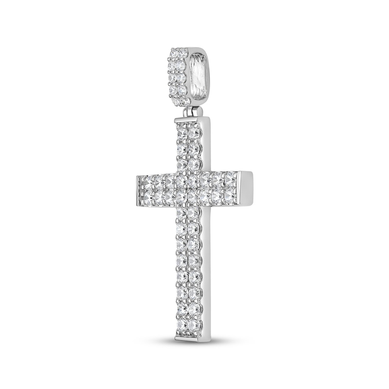 Main Image 2 of Lab-Grown Diamonds by KAY Cross Charm 4 ct tw 10K White Gold