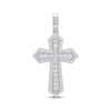 Thumbnail Image 1 of Lab-Grown Diamonds by KAY Gothic Cross Charm 2 ct tw 10K White Gold