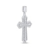 Thumbnail Image 2 of Lab-Grown Diamonds by KAY Gothic Cross Charm 2 ct tw 10K White Gold