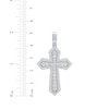 Thumbnail Image 4 of Lab-Grown Diamonds by KAY Gothic Cross Charm 2 ct tw 10K White Gold