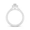 Thumbnail Image 3 of Lab-Grown Diamonds by KAY Oval-Cut Halo Engagement Ring 3/4 ct tw 14K White Gold