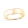 Thumbnail Image 1 of Men's Brushed Milgrain Wedding Band 10K Yellow Gold 6mm