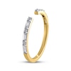 Thumbnail Image 2 of STUDIO BY KAY Baguette & Round-Cut Diamond Deconstructed Ring 1/5 ct tw 10K Yellow Gold