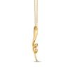 Thumbnail Image 1 of Le Vian Diamond Snake Necklace 1/10 ct tw 14K Honey Gold 19"