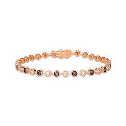 Le Vian Diamond Bracelet 1-1/2 ct tw 14K Strawberry Gold 7&quot;