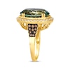 Thumbnail Image 2 of Le Vian Oval-Cut Green Quartz Ring 1/2 ct tw 14K Honey Gold Size 7