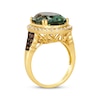 Thumbnail Image 2 of Le Vian Oval-Cut Green Quartz Ring 1/2 ct tw 14K Honey Gold