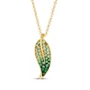 Thumbnail Image 1 of Le Vian Tsavorite Leaf Necklace 18K Honey Gold 20&quot;