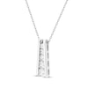 Thumbnail Image 1 of Diamond Ladder Necklace 1/4 ct tw Sterling Silver 18"