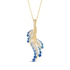 Thumbnail Image 1 of Le Vian Denim Ombré Necklace 1/3 ct tw Diamonds 14K Honey Gold 20&quot;