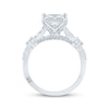 Thumbnail Image 2 of Monique Lhuillier Bliss Princess-Cut  Lab-Grown diamond Engagement Ring 1-7/8 ct tw 18K White Gold