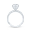 Thumbnail Image 3 of Monique Lhuillier Bliss Oval-Cut Lab-Grown Diamond Engagement Ring 2-5/8 ct tw 18K White Gold