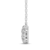 Thumbnail Image 3 of Diamond Five-Stone Smile Necklace 3/4 ct tw 14K White Gold 18&quot;