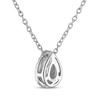 Thumbnail Image 3 of THE LEO Diamond Multi-Stone Teardrop Necklace 1/5 ct tw 14K White Gold 19&quot;