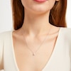 Thumbnail Image 4 of THE LEO Diamond Multi-Stone Teardrop Necklace 1/5 ct tw 14K White Gold 19&quot;