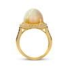 Thumbnail Image 2 of Le Vian Oval-Cut Opal Ring 5/8 ct tw Diamonds 14K Honey Gold Size 7