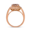 Thumbnail Image 1 of Le Vian Oval-Cut Morganite Ring 3/8 ct tw Diamonds 14K Strawberry Gold Size 7