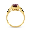 Thumbnail Image 2 of Le Vian Cushion-Cut Garnet Ring 1/4 ct tw Diamonds 14K Honey Gold Size 7