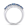 Thumbnail Image 2 of Le Vian Oval-Cut Blue Sapphire Ring 3/8 ct tw Diamonds Platinum Size 7