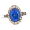 Thumbnail Image 1 of Le Vian Oval-Cut Tanzanite Ring 7/8 ct tw Diamonds 14K Strawberry Gold Size 7