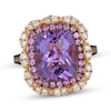 Thumbnail Image 0 of Le Vian Cushion-Cut Amethyst & Pink Tourmaline Ring 5/8 ct tw 14K Strawberry Gold Size 7