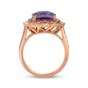 Thumbnail Image 1 of Le Vian Cushion-Cut Amethyst & Pink Tourmaline Ring 5/8 ct tw 14K Strawberry Gold Size 7