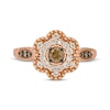 Thumbnail Image 1 of Le Vian Diamond Flower Ring 1/2 ct tw 14K Strawberry Gold Size 7