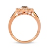 Thumbnail Image 2 of Le Vian Diamond Flower Ring 1/2 ct tw 14K Strawberry Gold Size 7