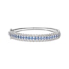 Thumbnail Image 1 of Le Vian Blue Sapphire Bangle Bracelet 3 ct tw Diamonds 14K Vanilla Gold