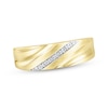 Thumbnail Image 1 of Now + Forever Men's Diamond Accent Wedding Ring 10K Yellow Gold