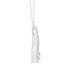 Thumbnail Image 2 of Love Ignited Diamond Flame Necklace 1 ct tw 10K White Gold 18&quot;