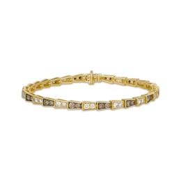 Le Vian Diamond Link Bracelet 3-7/8 ct tw 14K Honey Gold 7.5&quot;