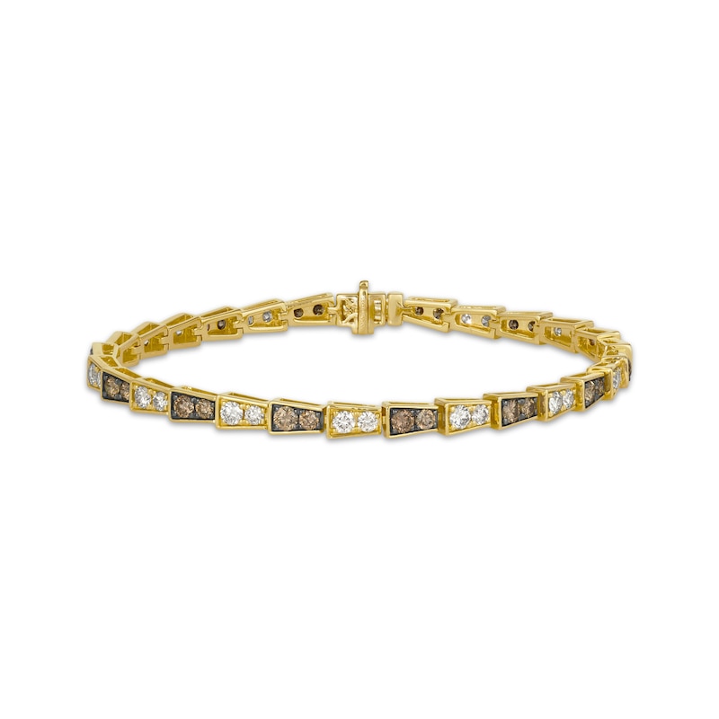 Main Image 1 of Le Vian Diamond Link Bracelet 3-7/8 ct tw 14K Honey Gold 7.5&quot;