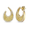 Thumbnail Image 1 of Le Vian Diamond Open Teardrop Earrings 1 ct tw 14K Honey Gold