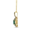 Thumbnail Image 2 of Le Vian Oval-Cut Emerald Necklace 5/8 ct tw Diamonds 14K Honey Gold 20&quot;