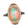 Thumbnail Image 1 of Le Vian Oval-Cut Opal Ring 3/8 ct tw Diamonds 14K Strawberry Gold