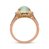 Thumbnail Image 2 of Le Vian Oval-Cut Opal Ring 3/8 ct tw Diamonds 14K Strawberry Gold