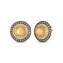 Le Vian Opal Stud Earrings 1 ct tw Diamonds 14K Honey Gold